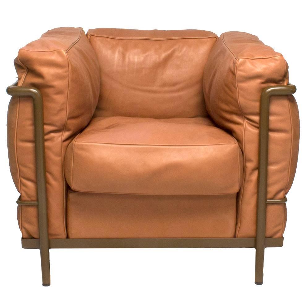 Limited Edition Cassina Maison La Roche LC2 Chair by Le Corbusier, Italy Modern
