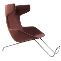 Moroso Take a Line for a Walk Chair with Footrest by Alfredo Haberli, Italy