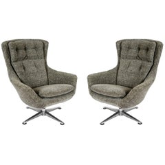 Vintage Pair of Swivel Armchairs at cost price.