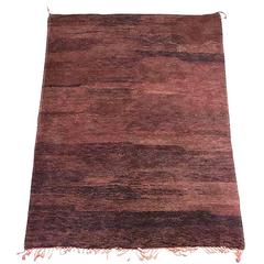 Vintage Moroccan Brown Tribal Berber Rug 4