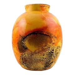 Large Kähler, Denmark, Svend Hammershøi Glazed Large Vase in Stoneware