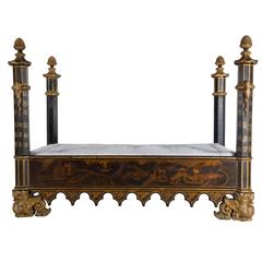 Regency Four-Poster Chinoiserie Daybed