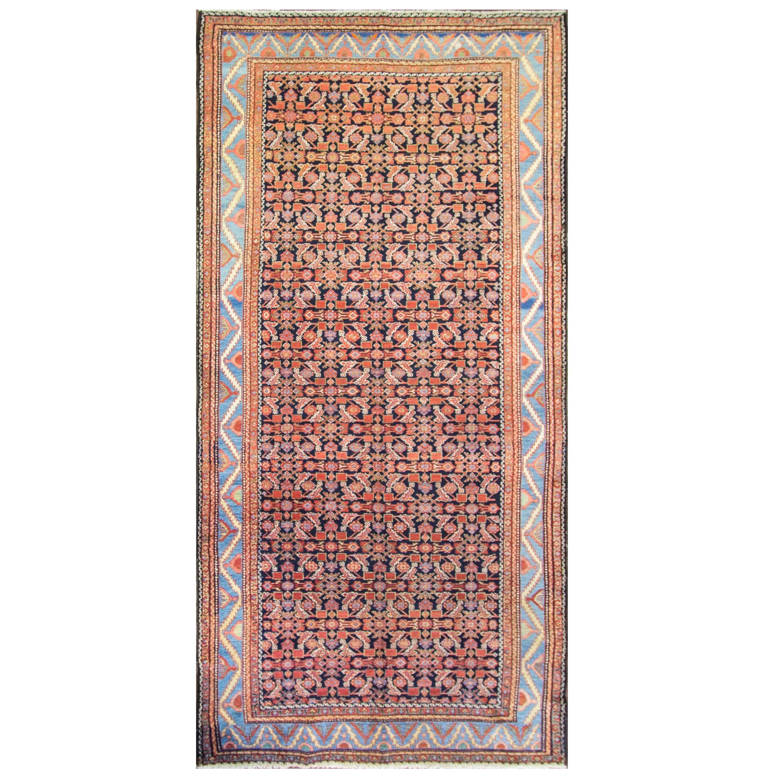 Antiker persischer Baktiari-Teppich, Laufsteg/Galley, Größe 5' x 10'8" im Angebot