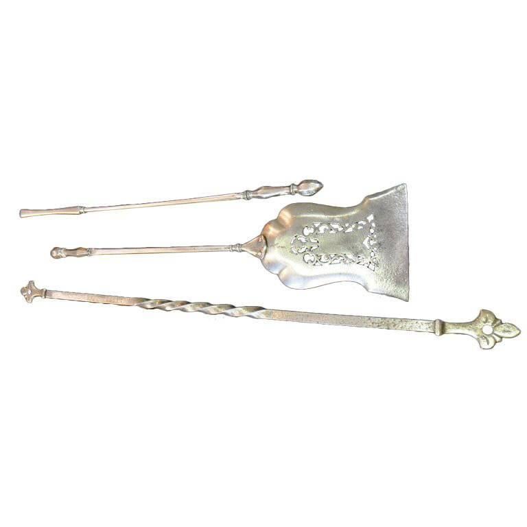 18th Century Fireplace Wrought Iron Tools in Louis XIV Style For Sale ...