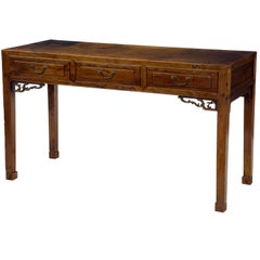 Early 20th Century Elm Chinese Console Table Sideboard