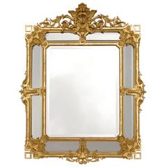 Large Louis XVI Pareclose Gilt Mirror from Napoleon III Period
