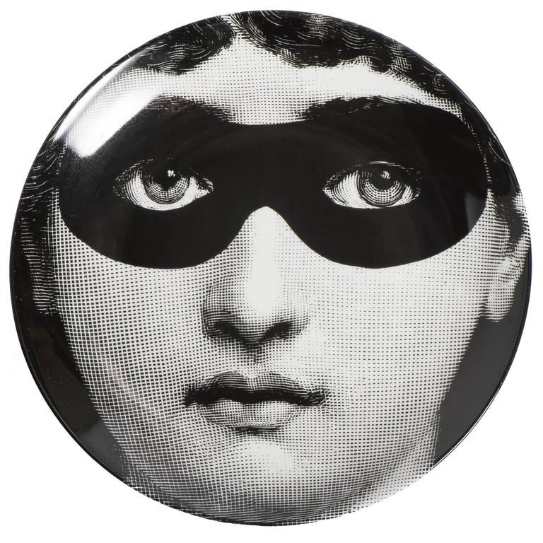 Porcelain Plate by Atelier Fornasetti For Sale at 1stdibs
