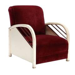 Enameled Steel Club Chair 3