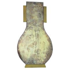 Mid-Century Oxidized Smoke Glass “Hart” Mirror