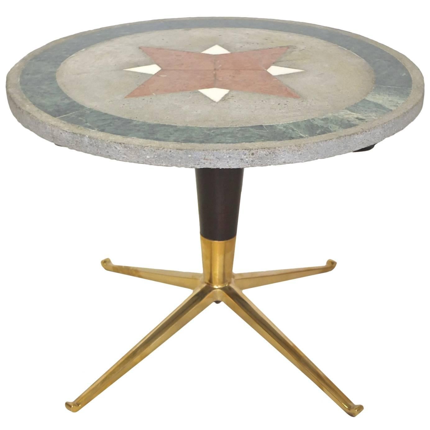 1950s Italian Cocktail Table Attributed to Melchiorre Bega