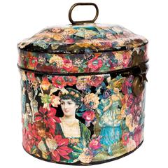 Decoupage Tole Hat Box