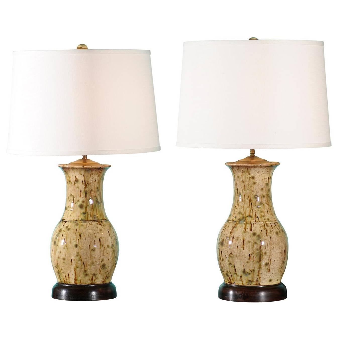 Pair of Charlie West Lamps