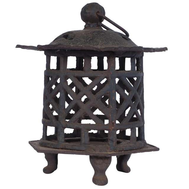 Japanese Iron Lantern - 24 For Sale on 1stDibs