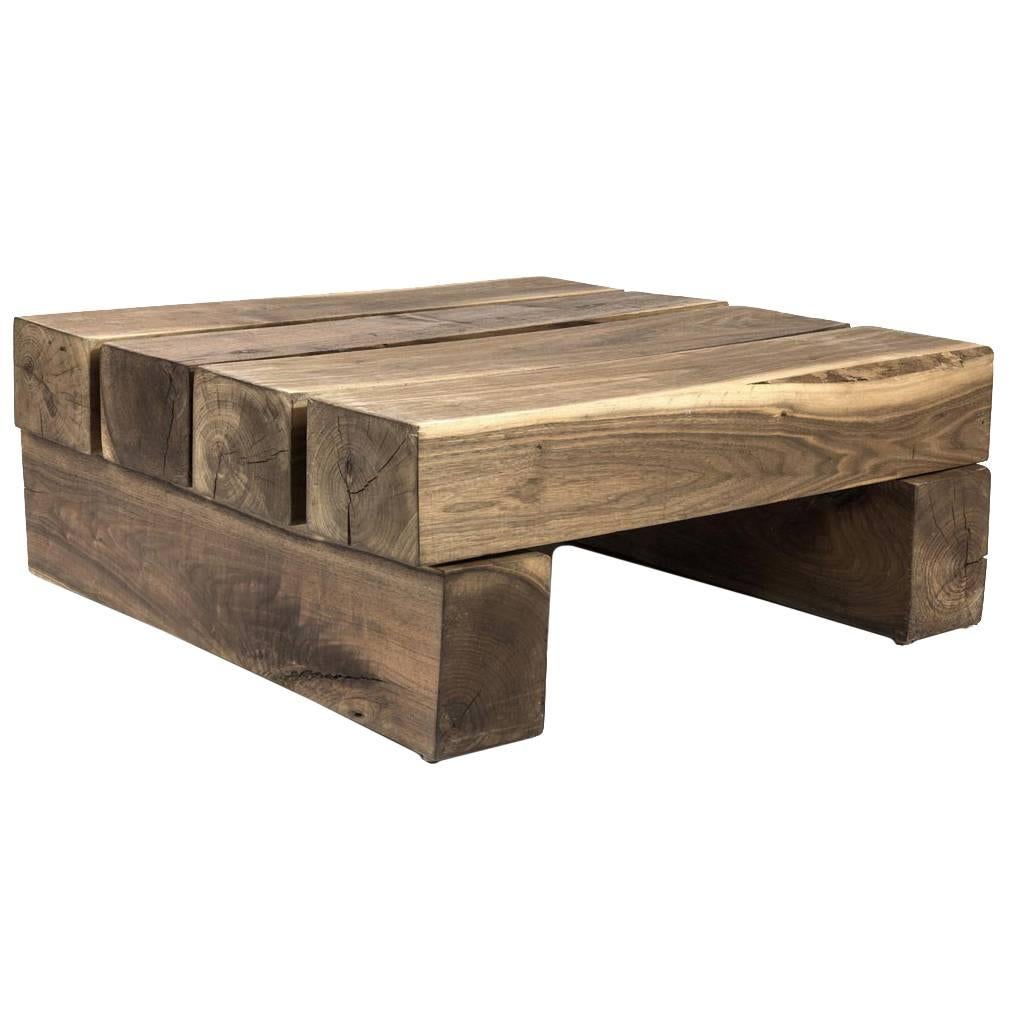 Shimna Beam Coffee Table in Walnut For Sale