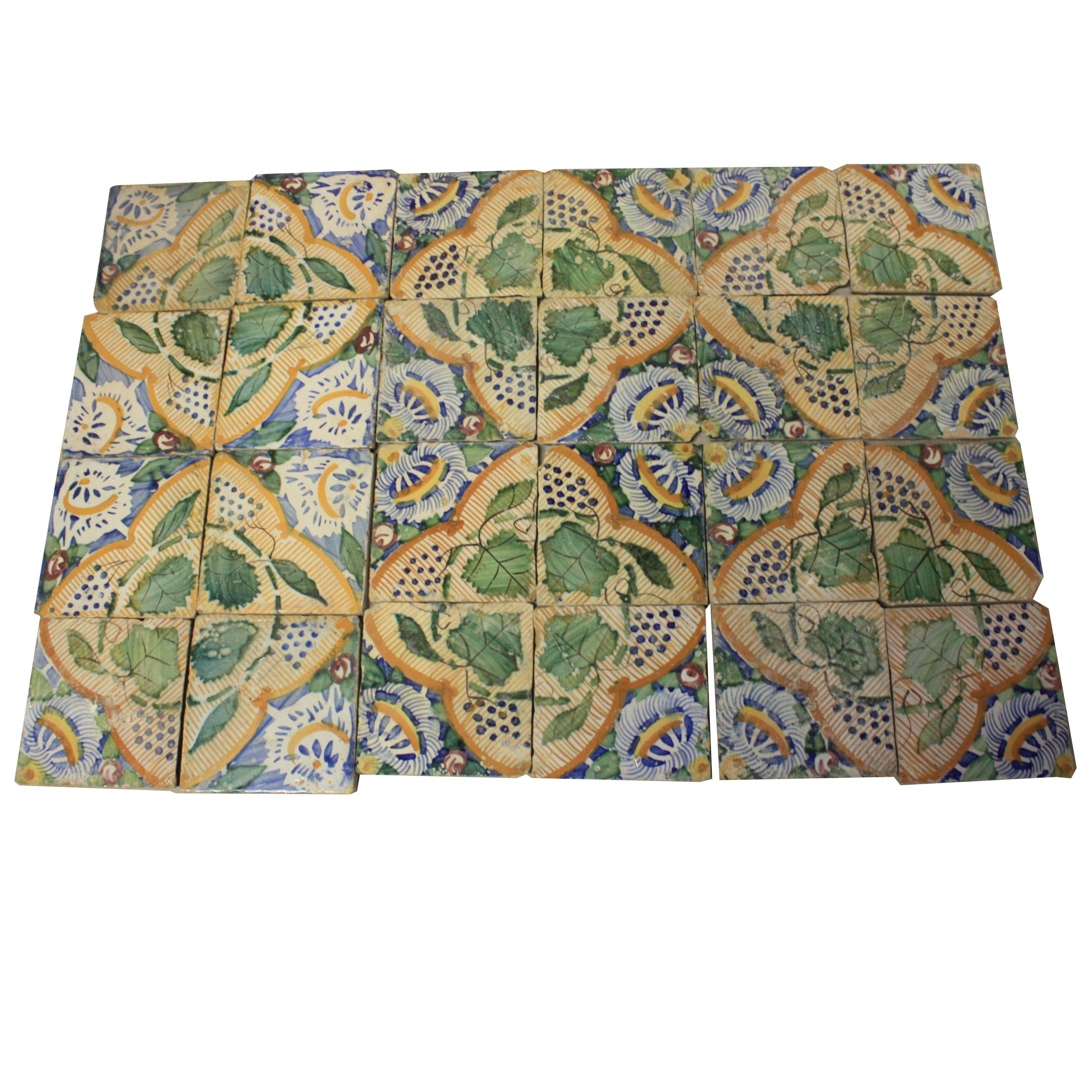 18th Century French Terracotta Tiles