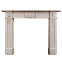 English Regency Fireplace in Statuary Marble