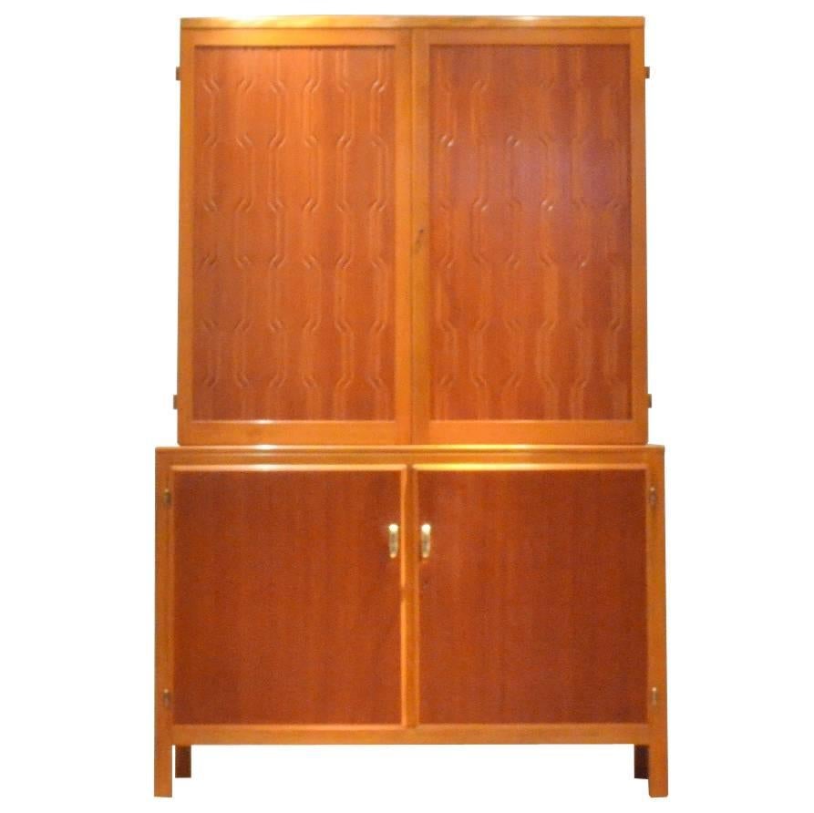 David Rosén Exotic Wood Cabinet by Nordiska Kompaniet, 1953, Sweden