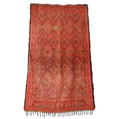 Moroccan Vintage Mid-Century Rug, circa 1960s 5