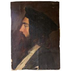 Good Mid-19th Century Portrait of Student, Attributed to Friedrich von Amerling