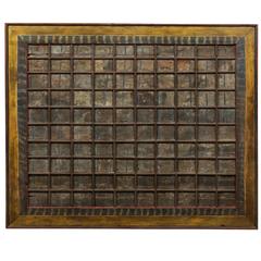19th Century Carved Wood Southern Indian Decorative Ceiling Panel 9