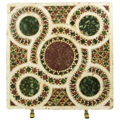Antique Rare 13th/14th Century Italian Cosmatian Pietra Dura Specimen Floor Tile