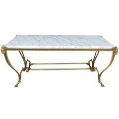 Elegant French Maison Bagues Gilt Bronze Coffee Table