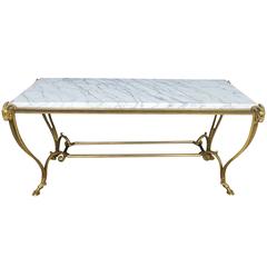 Elegant French Maison Bagues Gilt Bronze Coffee Table 3