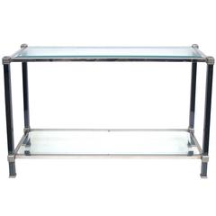 Tailored French Two-Toned Steel Console Table