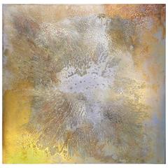 Brazilian Artist Andre Brandao Abstract Painting "Asteroid"