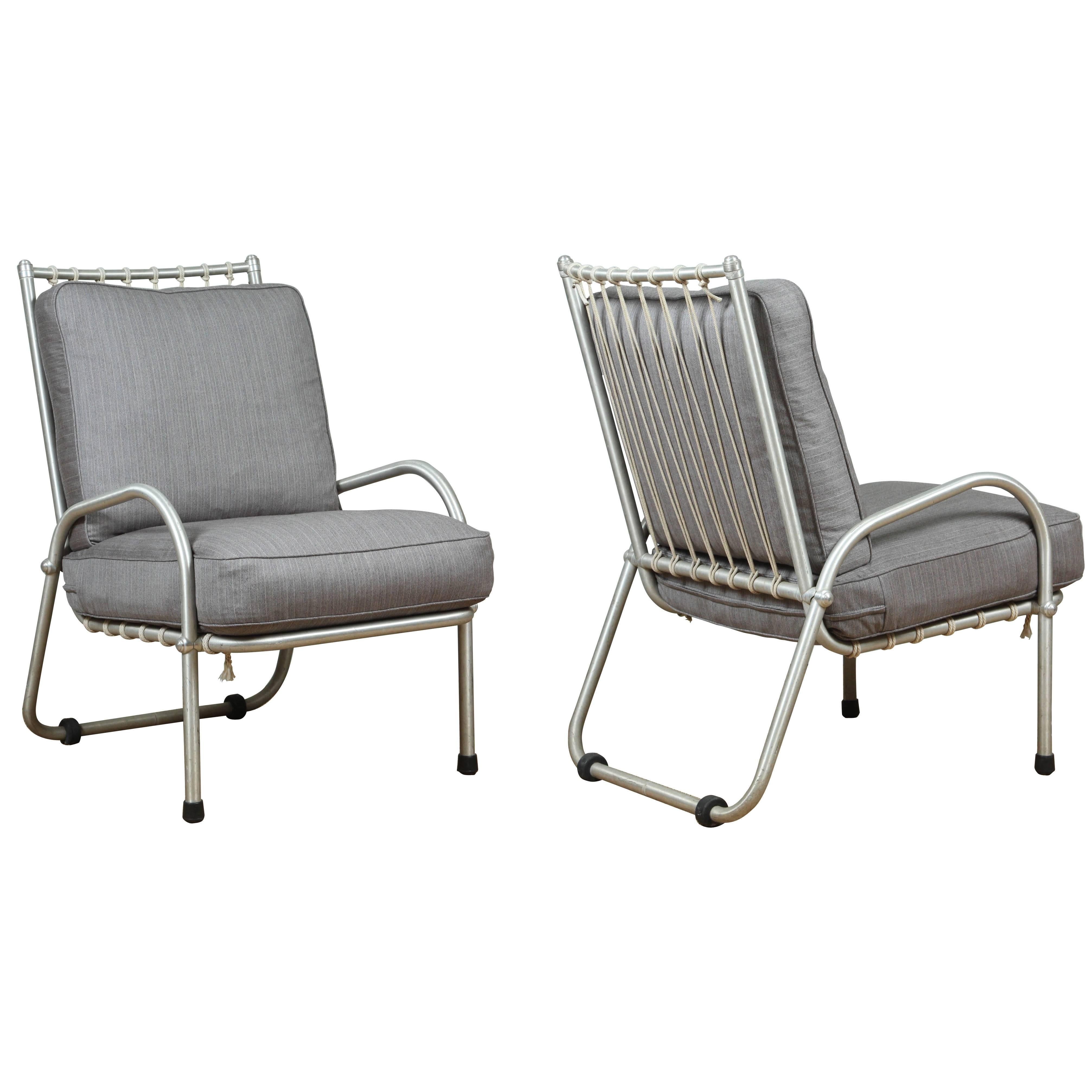 Pair of Warren McArthur Aluminum Chairs