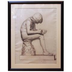 French Academy Drawing of Boy 5