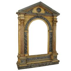 Monumental 18th Century Italian Architectural Niche Facade, Altar Frame