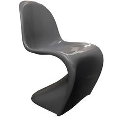 Limited Edition Gray Giberglass Vitra Panton Chairs, Modern