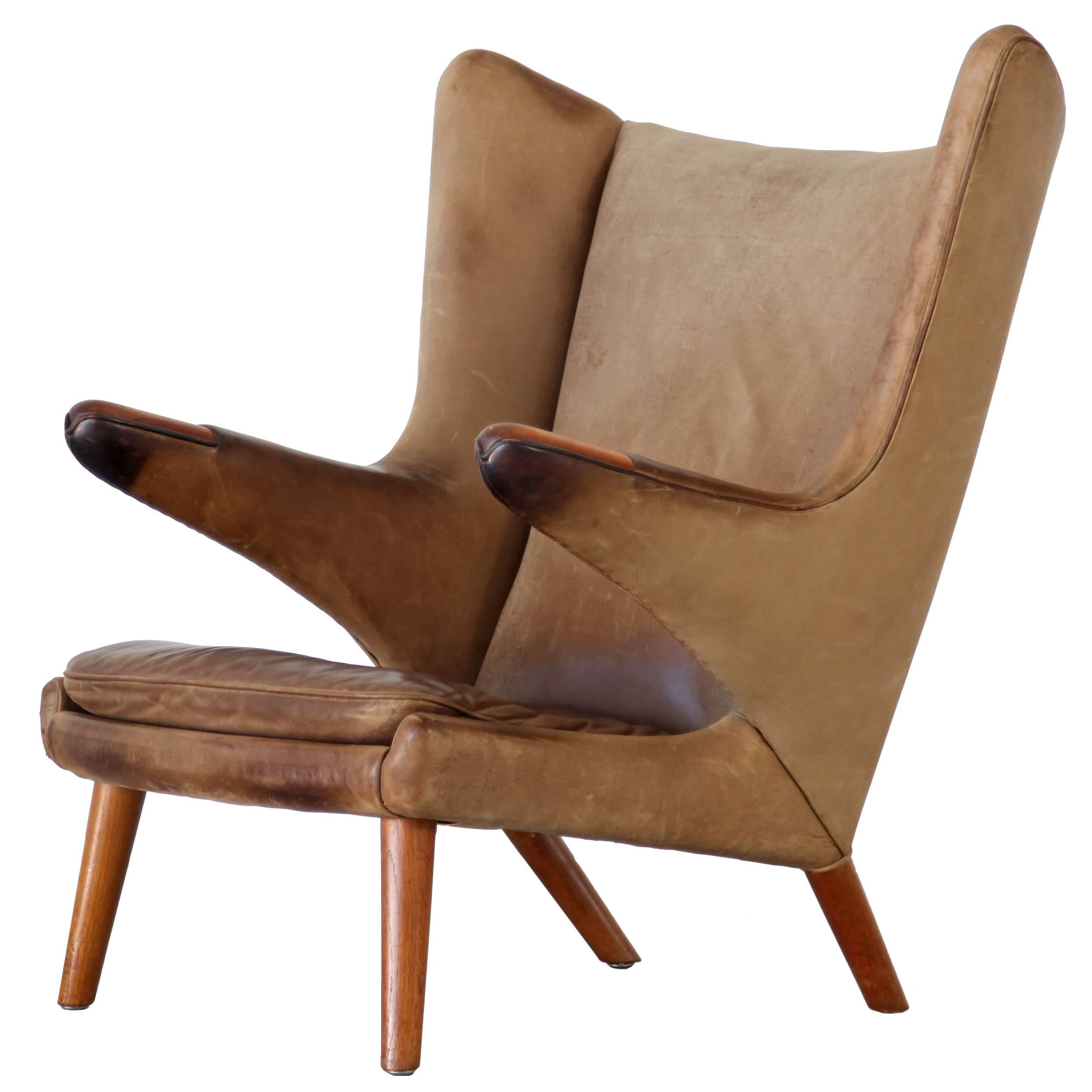 Papa Bear Lounge Chair by Hans J. Wegner, Produced by AP Stolen