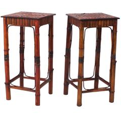 Pair of Japanese Bamboo Pedestals 8