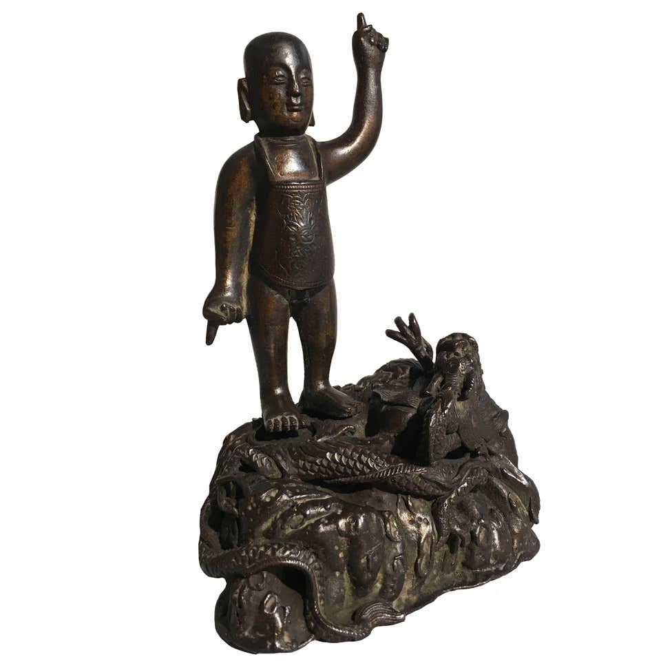Khmer Bronze Figure of Prajnaparamita with Eleven Faces For Sale at ...