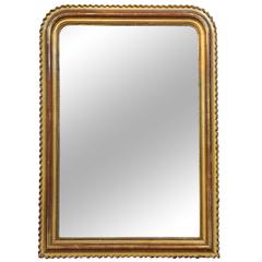 19th Century Gilt Louis Philippe Mirror Antique 19th Century Gilt Louis Philippe Mirror