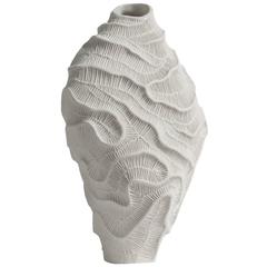 Fossilia White Vase