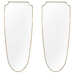 Pair of Wall Mirrors Attributed to Gio Ponti