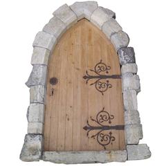 Large and Complete 19th Century Gothic Limestone Doorway at 1stDibs