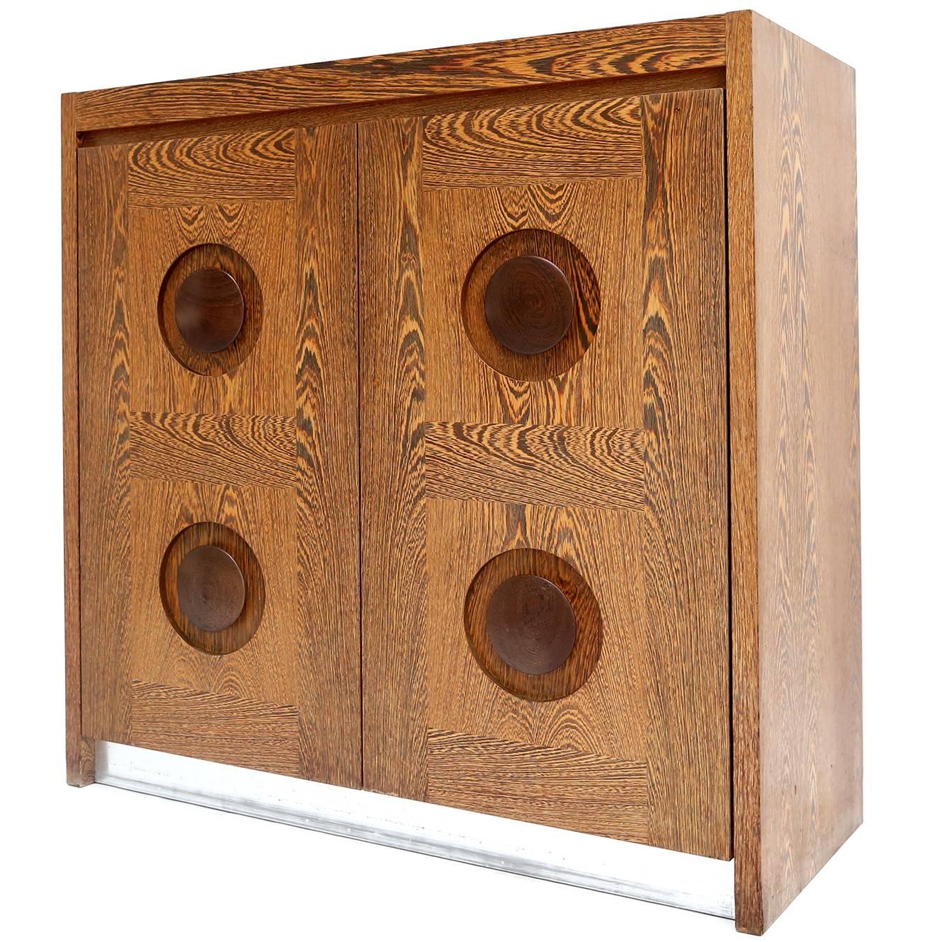 Mid-century modern minimalist Brutalist  Cabinet