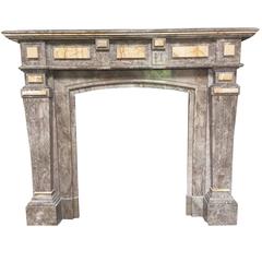 Late 19th Century Decorative Architectural Art Deco Style Fireplace