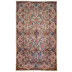 Exceptional Early 20th Century Lavar Kirman Rug Antique Exceptional Early 20th Century Lavar Kirman Rug