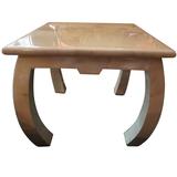 Fabulous Enrigue Garcel Goatskin Asian Style Side End Table