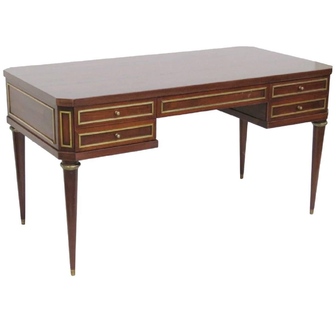 Morganton Louis XVI Style Rosewood Bureau Plat Writing Desk