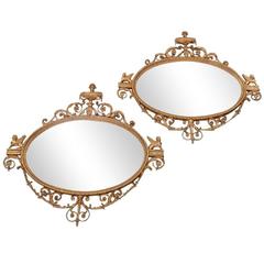 Pair of Friedman Brothers Gilt Carved Historic Natchez Mirrors