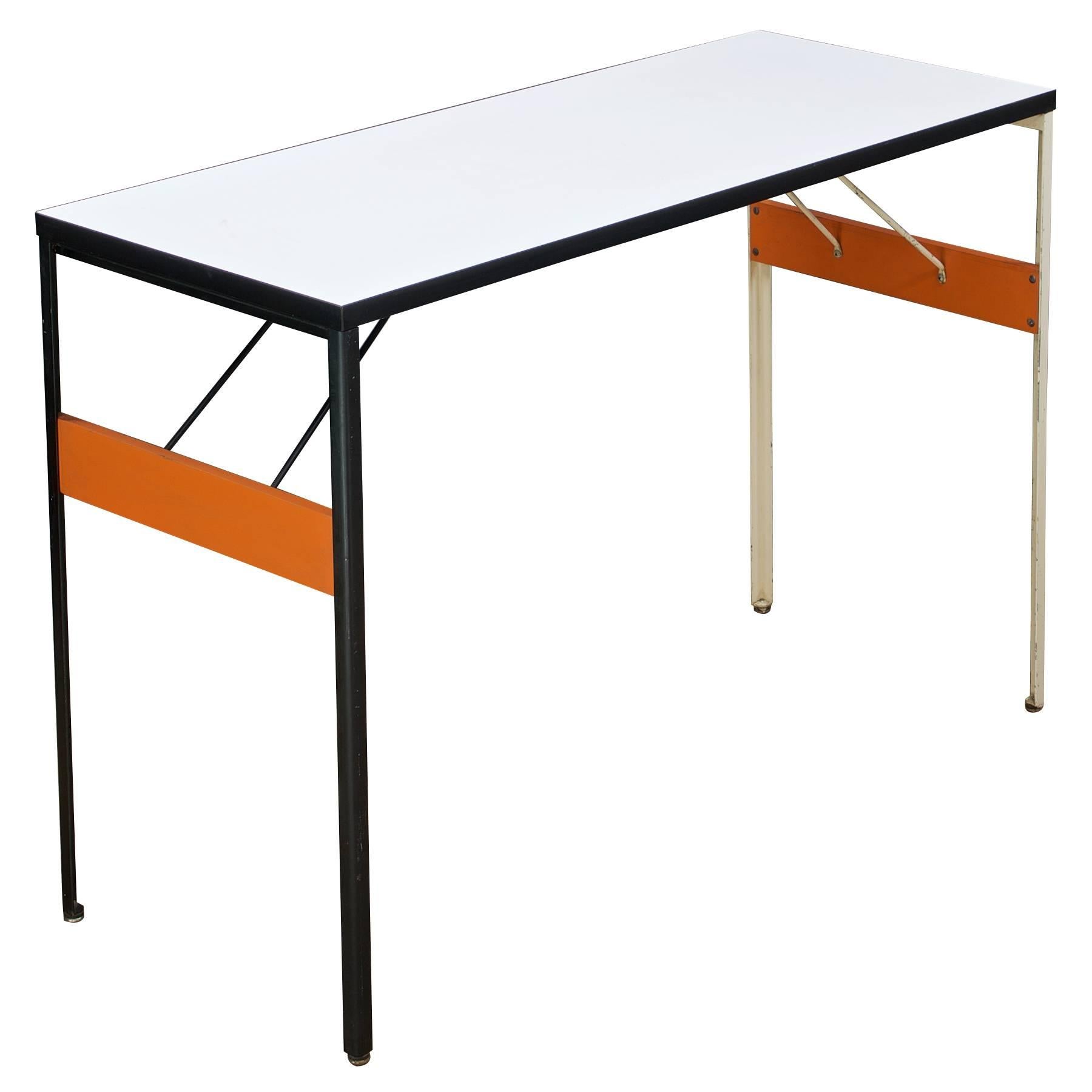 1960s George Nelson Steelframe Work Console Table Desk Pop-Art Craft Studio