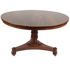 William IV Rosewood Center Table by T & G Seddon, England, circa 1835