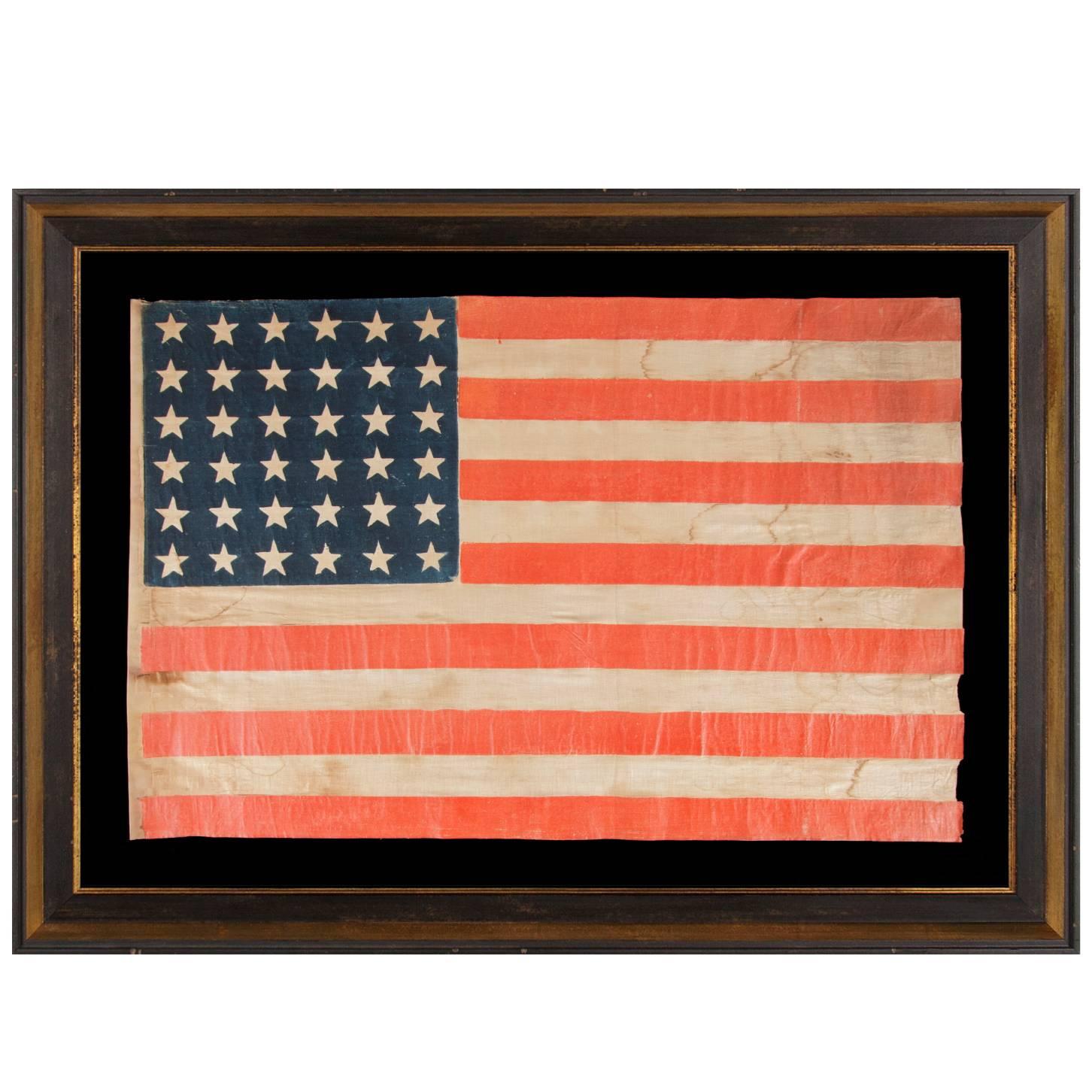 36 Star Antique American Parade Flag