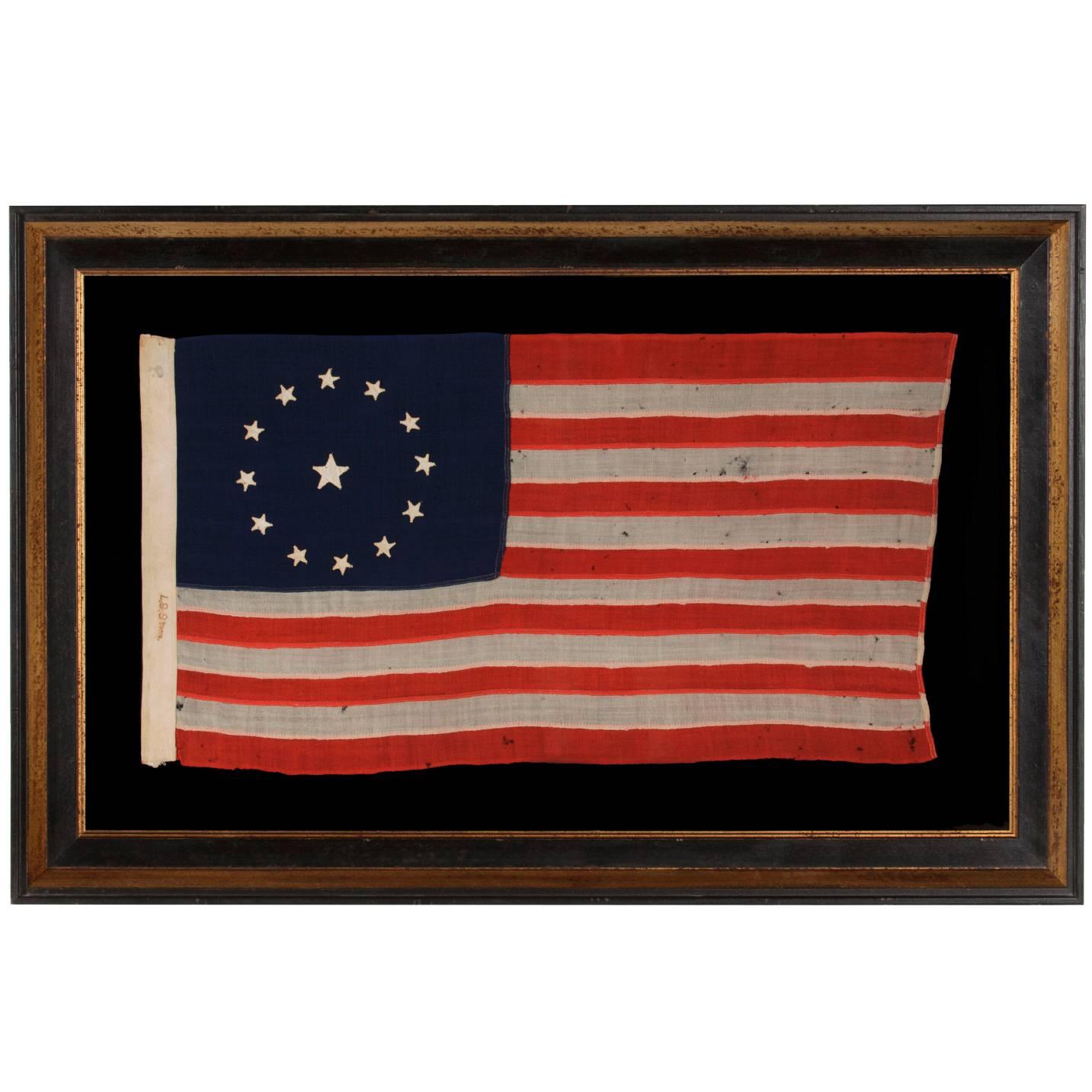 13 Star Flag with Stars in the 3rd Maryland Pattern
